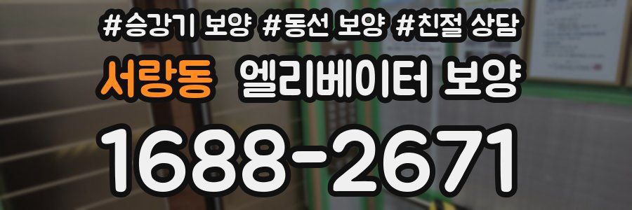 서랑동 엘리베이터 보양