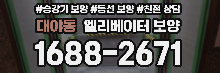 대야동 엘리베이터 보양
