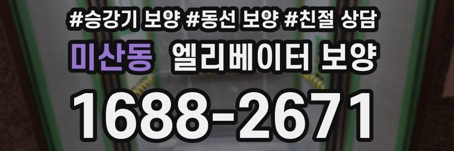 미산동 엘리베이터 보양