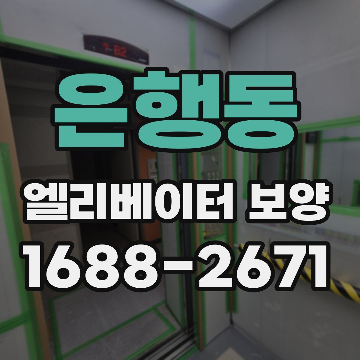 은행동 엘리베이터 보양