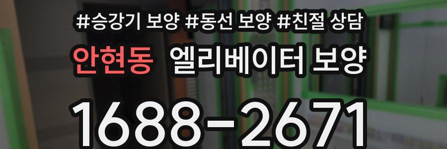 안현동 엘리베이터 보양