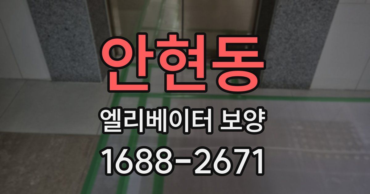 안현동 엘리베이터 보양