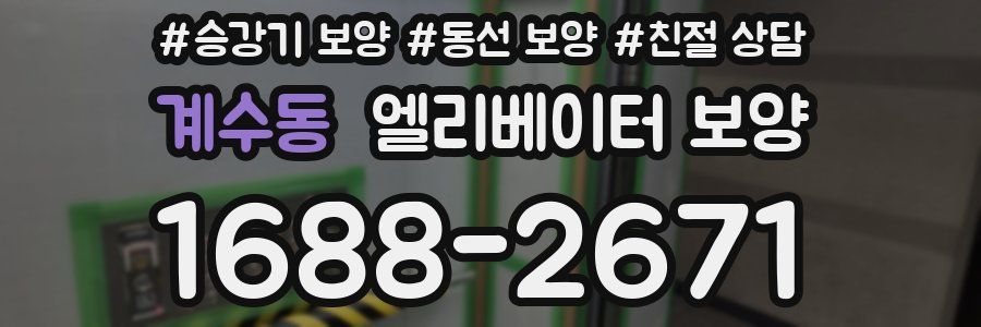 계수동 엘리베이터 보양