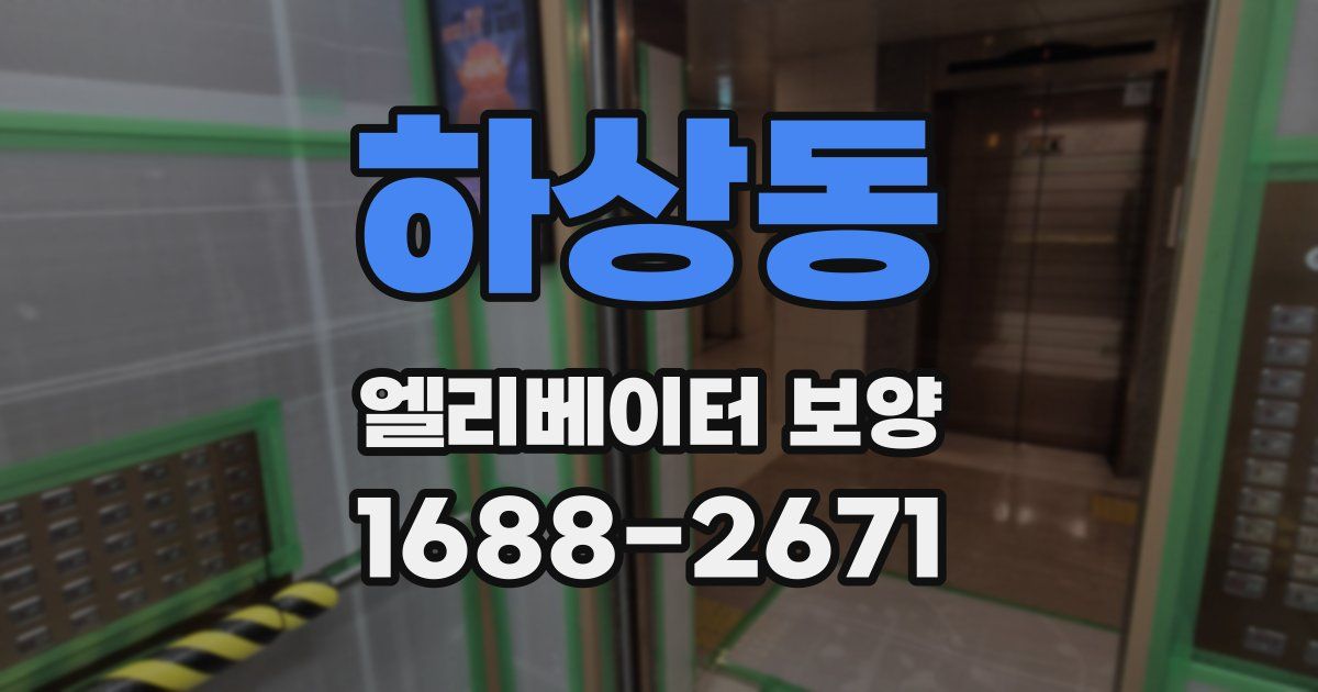 하상동 엘리베이터 보양