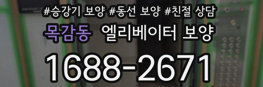목감동 엘리베이터 보양