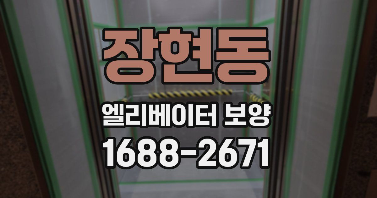 장현동 엘리베이터 보양