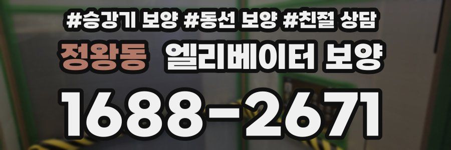 정왕동 엘리베이터 보양