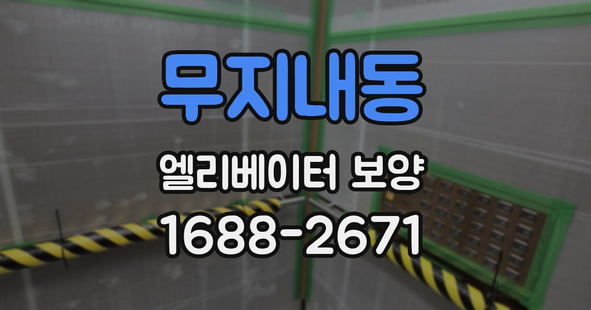 무지내동 엘리베이터 보양