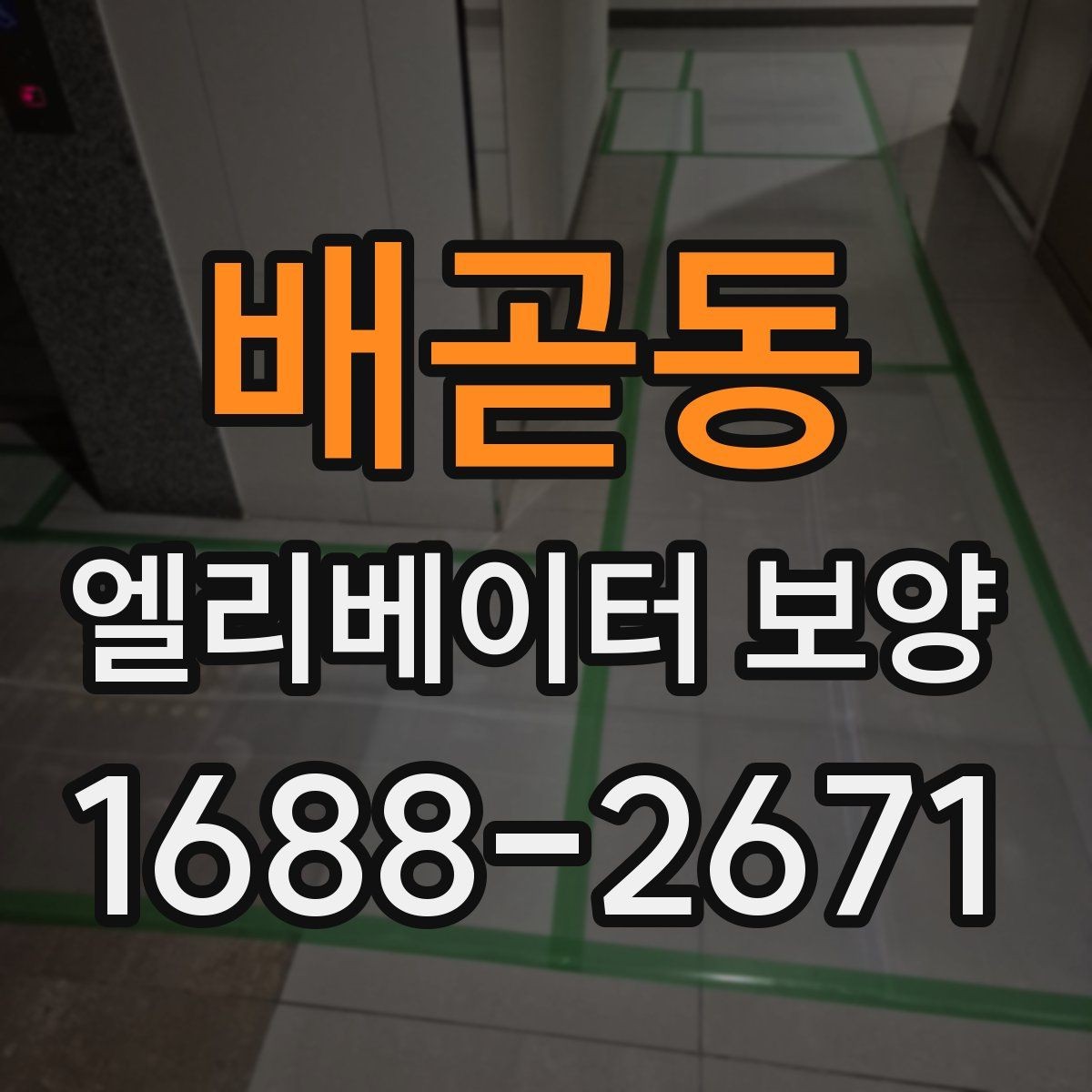 배곧동 엘리베이터 보양 공사 전 준비사항 정리