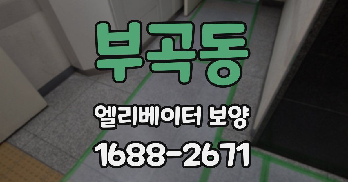 부곡동 엘리베이터 보양