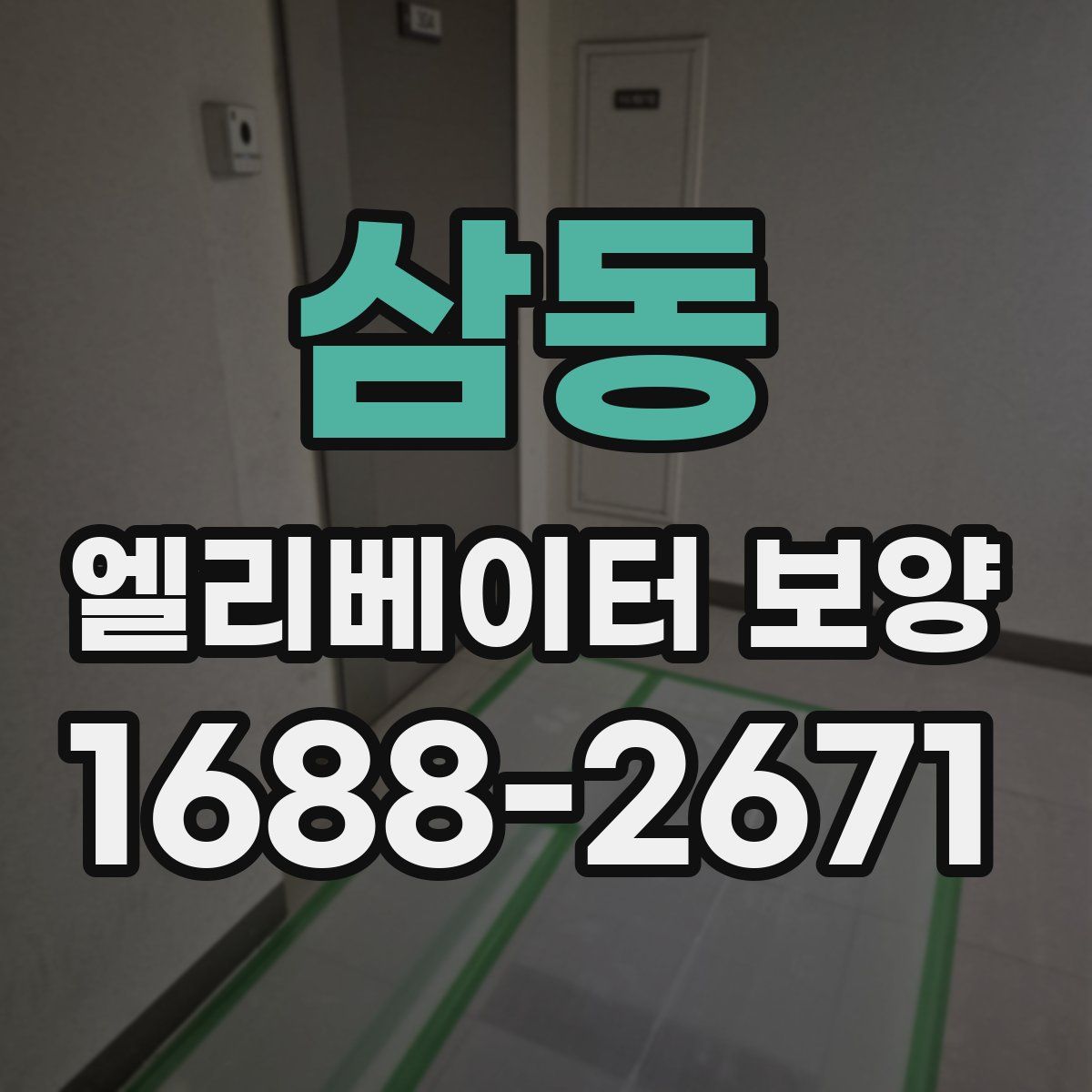 삼동 엘리베이터 보양