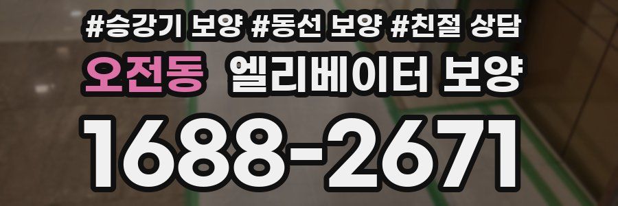 오전동 엘리베이터 보양