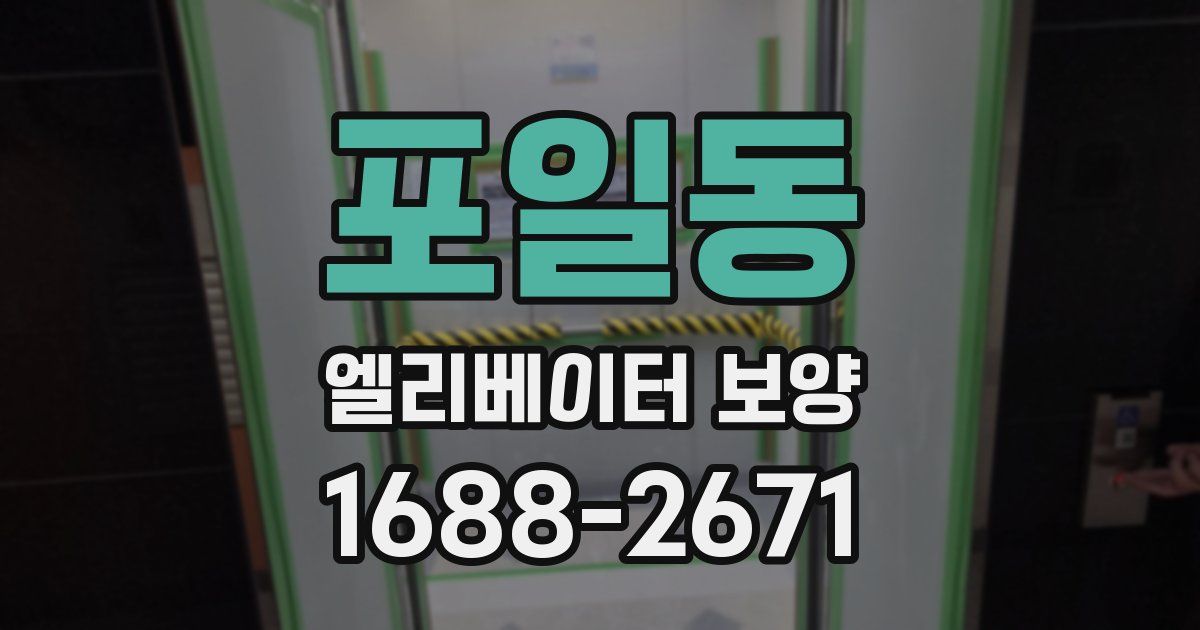 포일동 엘리베이터 보양