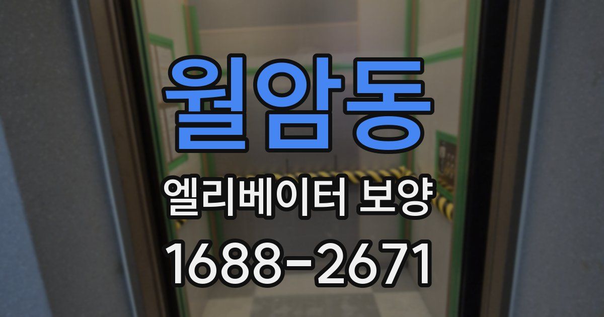 월암동 엘리베이터 보양
