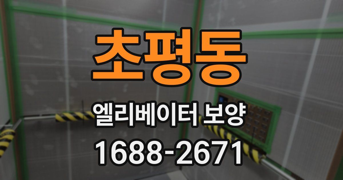 초평동 엘리베이터 보양