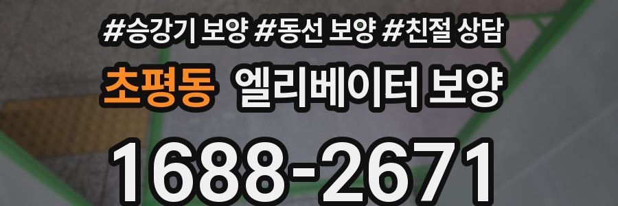 초평동 엘리베이터 보양