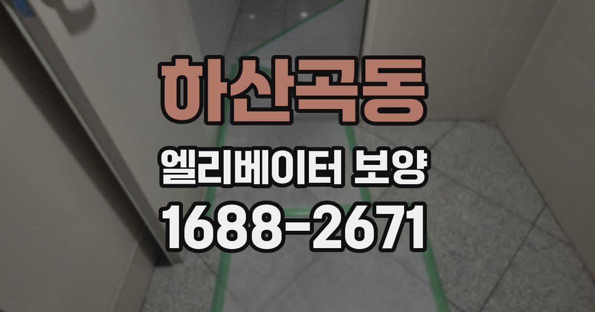 하산곡동 엘리베이터 보양