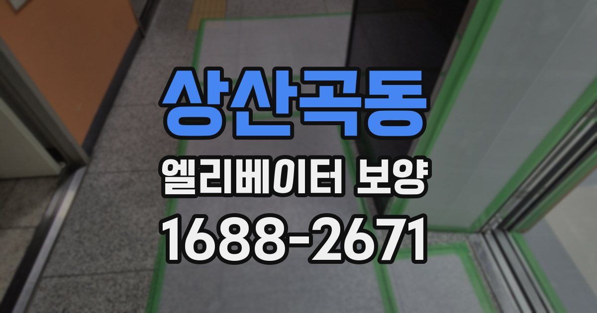 상산곡동 엘리베이터 보양