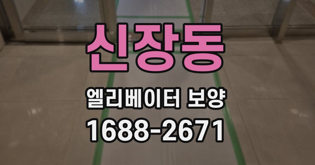 신장동 엘리베이터 보양