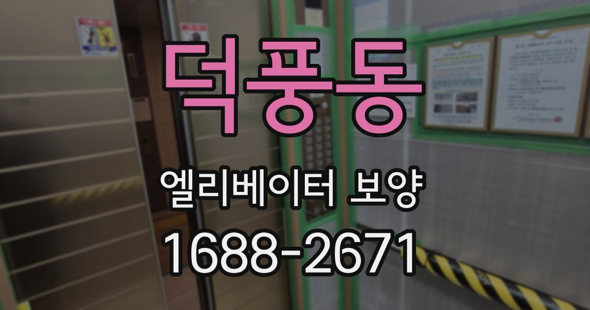 덕풍동 엘리베이터 보양