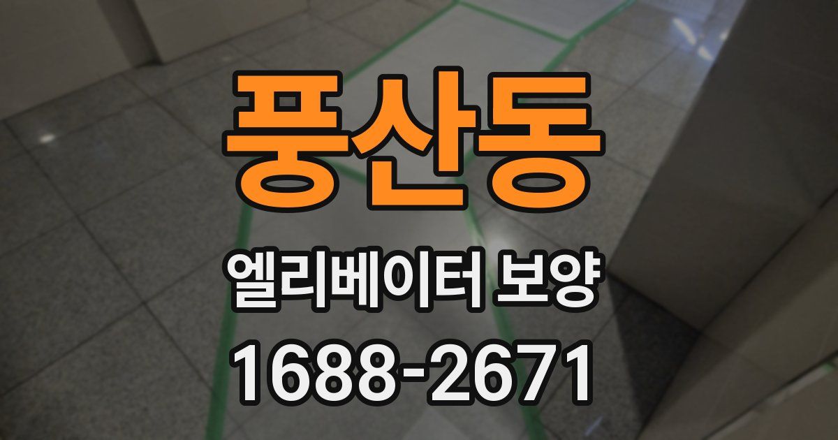 풍산동 엘리베이터 보양