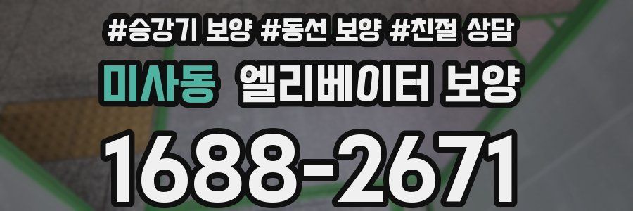 미사동 엘리베이터 보양