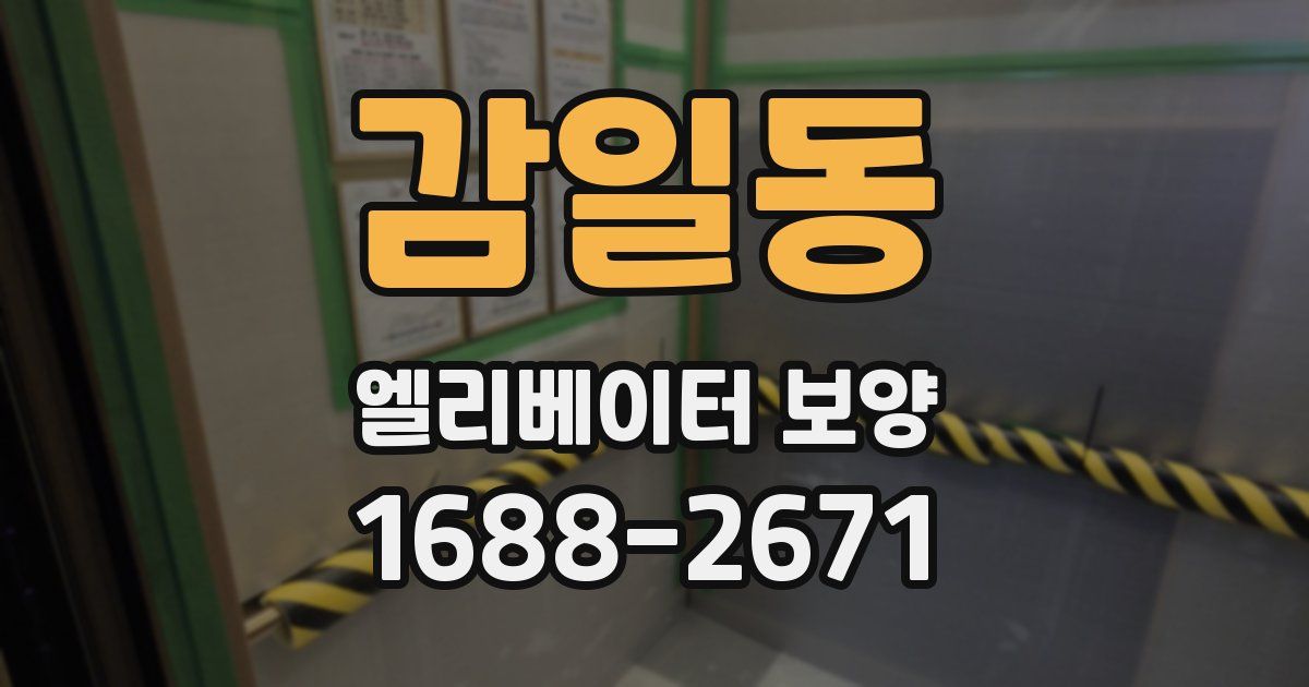 감일동 엘리베이터 보양