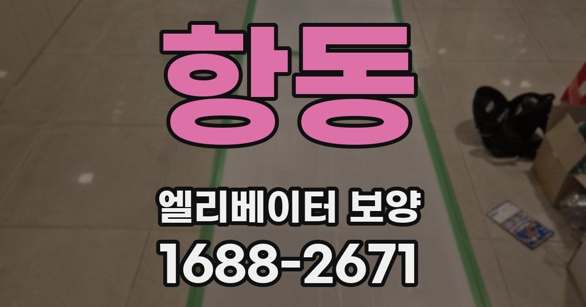 항동 엘리베이터 보양