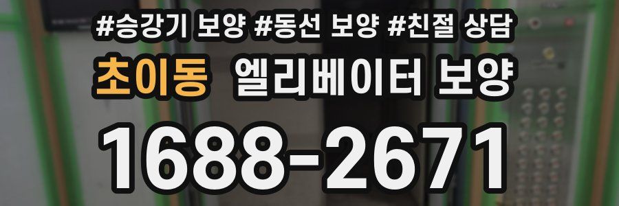 초이동 엘리베이터 보양