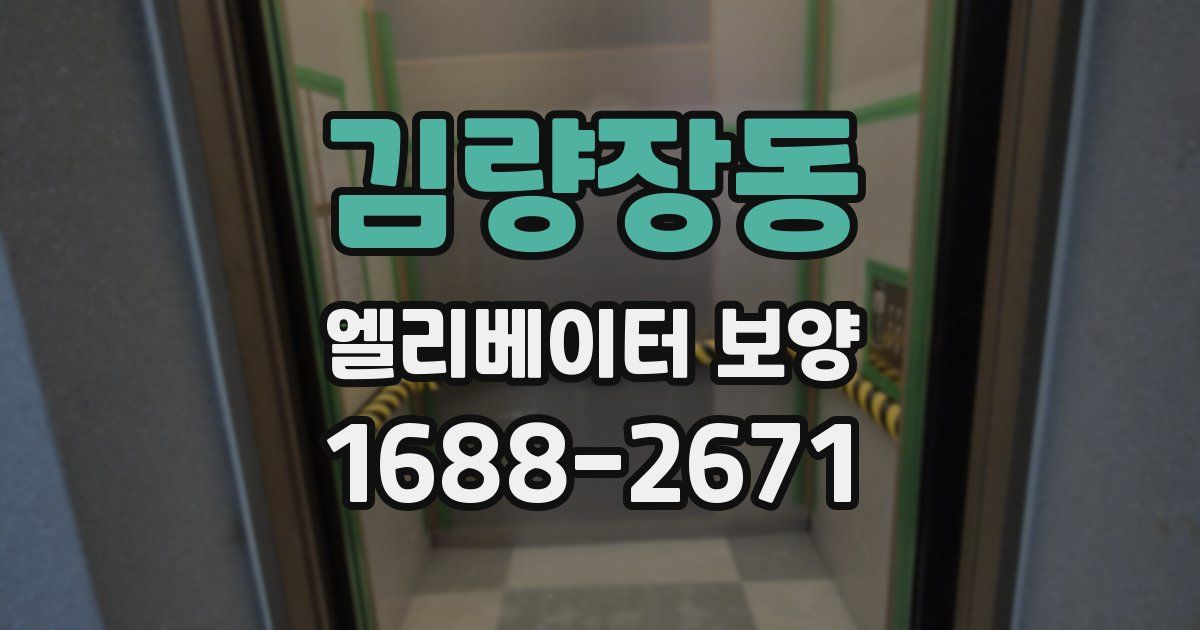 김량장동 엘리베이터 보양