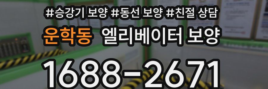운학동 엘리베이터 보양