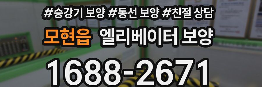 모현읍 엘리베이터 보양