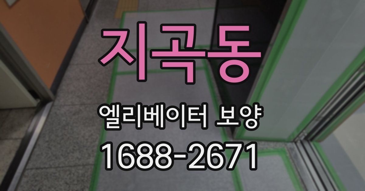 지곡동 엘리베이터 보양