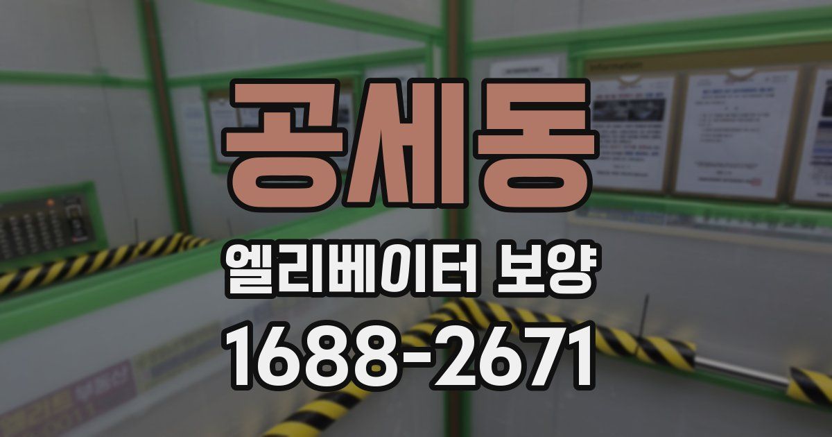 공세동 엘리베이터 보양