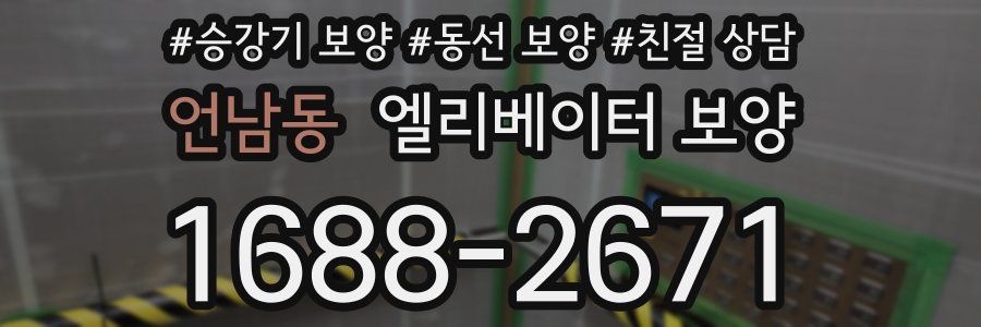 언남동 엘리베이터 보양