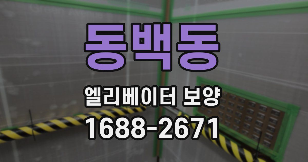 동백동 엘리베이터 보양