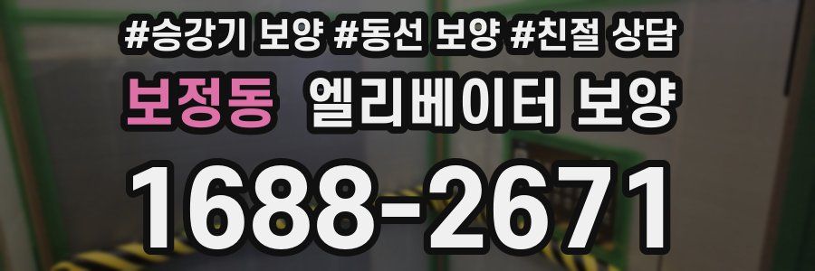 보정동 엘리베이터 보양