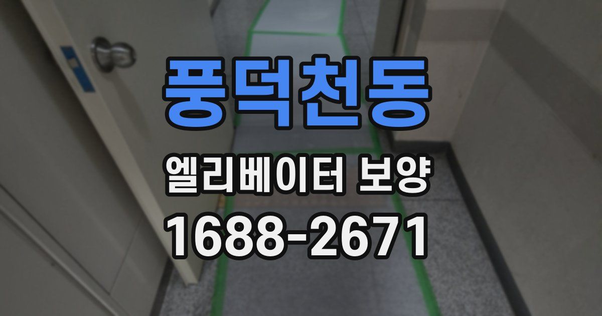 풍덕천동 엘리베이터 보양