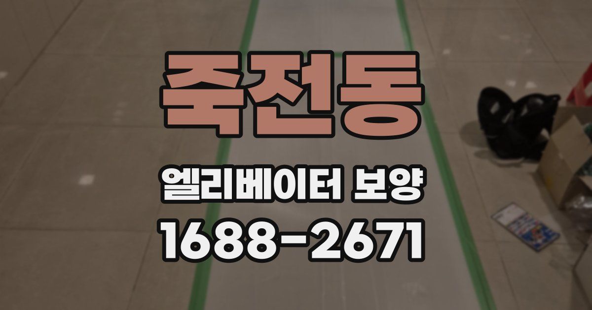 죽전동 엘리베이터 보양
