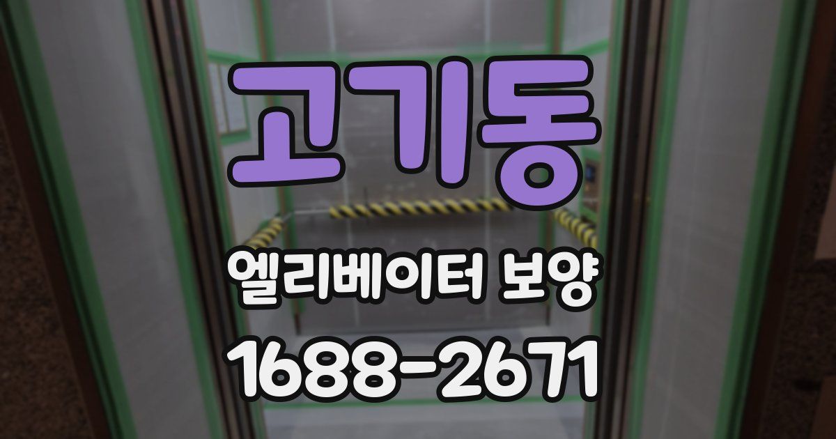 고기동 엘리베이터 보양