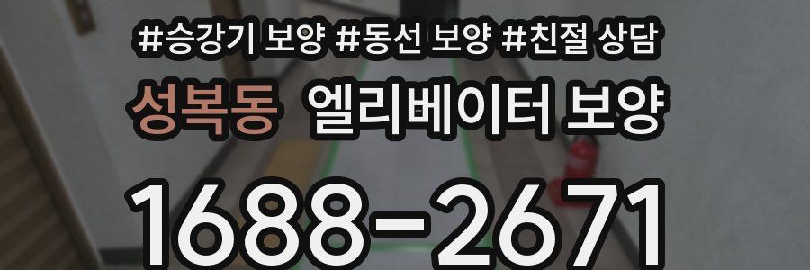 성복동 엘리베이터 보양