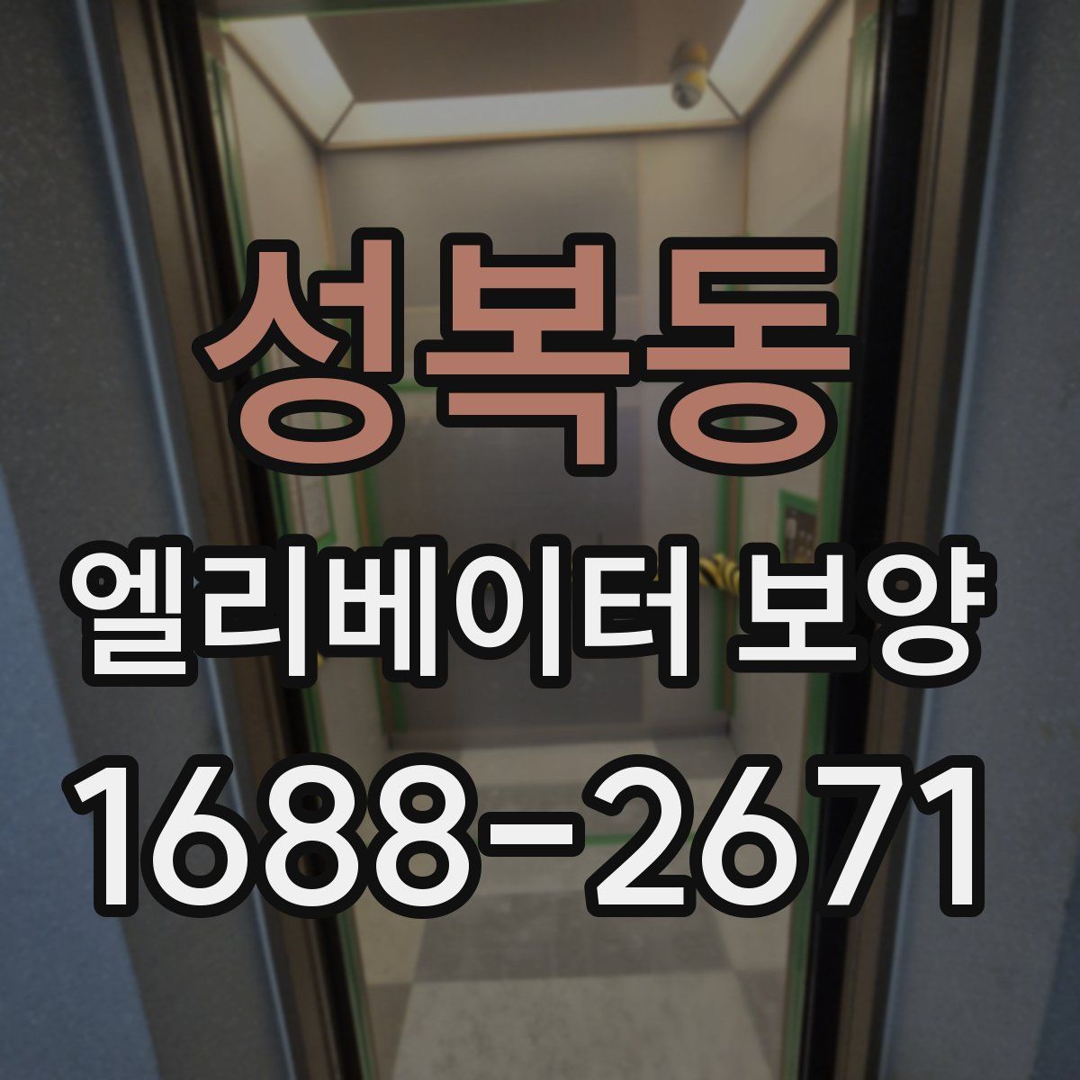 성복동 엘리베이터 보양