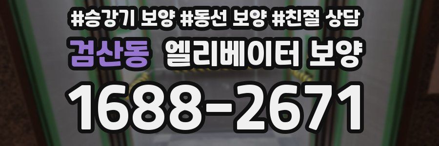 검산동 엘리베이터 보양
