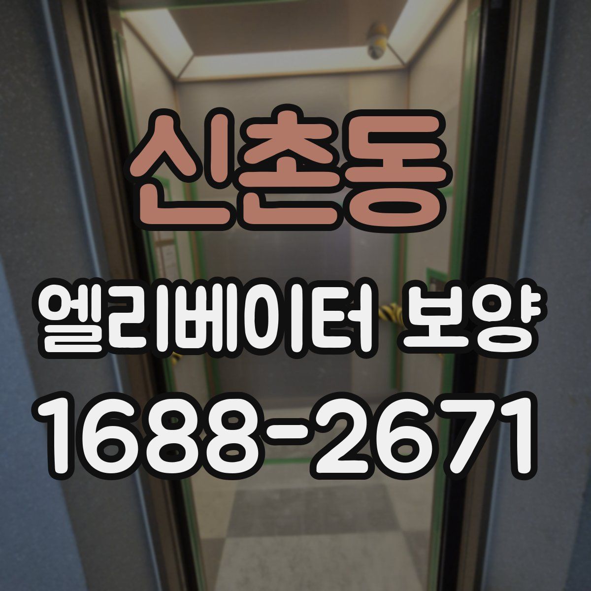 신촌동 엘리베이터 보양
