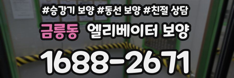 금릉동 엘리베이터 보양