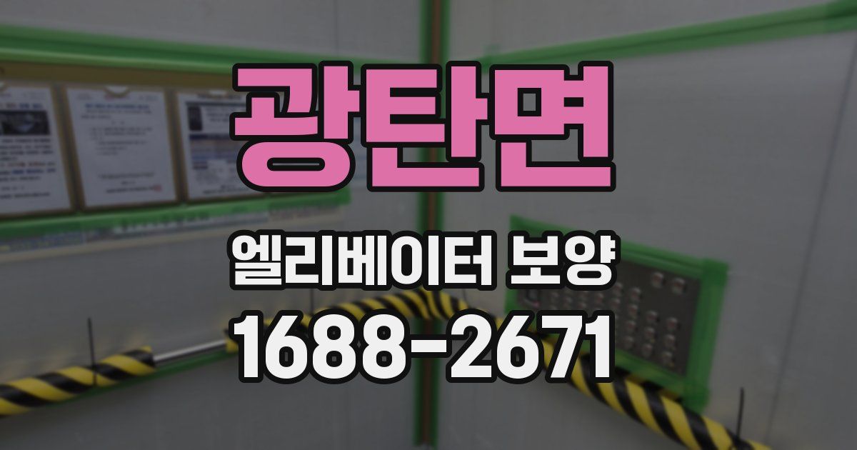 광탄면 엘리베이터 보양
