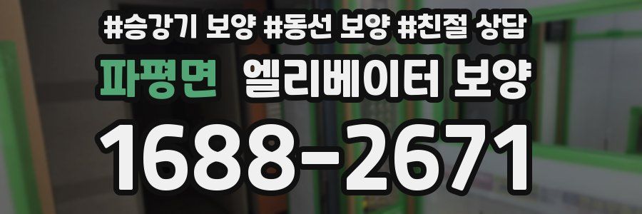 파평면 엘리베이터 보양