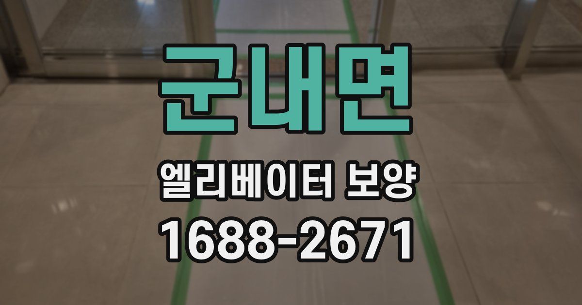 군내면 엘리베이터 보양