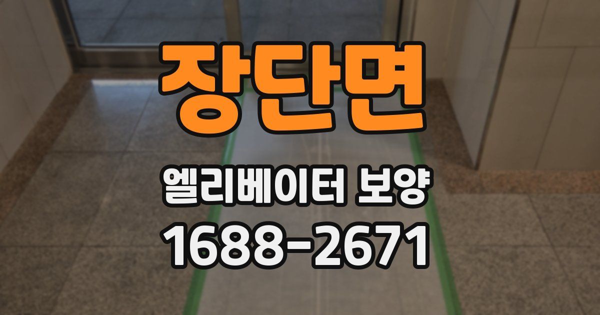 장단면 엘리베이터 보양