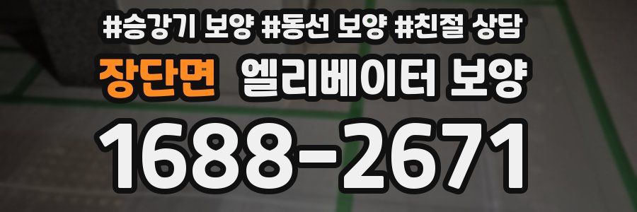 장단면 엘리베이터 보양